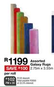 Assorted Galaxy Rugs 2.75m x 3.55m-Per Roll
