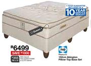 Sealy 152cm Abington Pillow-Top Queen Base Set