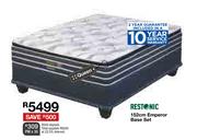 Restonic 152cm Emperor Queen Base Set