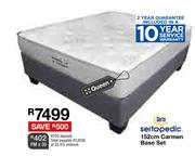 Sertapedic 152cm Carmen Queen Base Set