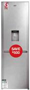 Defy 348Ltr Metallic Water-On Tap Bottom Freezer Fridge DAC635
