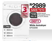 Defy 5kg Autodryer DTD258