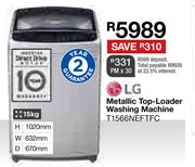 LG 15kg Metallic Top Loader Washing Machine