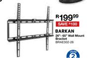 Barkan 26"-65" Wall Mount Bracket BRAE302-26