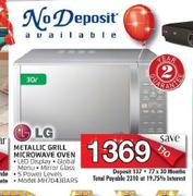 LG 30L Metallic Grill Microwave Oven
