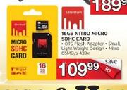 16GB Nitro Micro SDHC Card