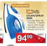 Muller&Houpt Steam/Spray Iron CEA-10-01