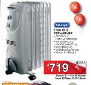 DeLonghi 7 Vin Olie Verwarmer KH Reeks