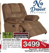 H&H Collection Antonio Recliner