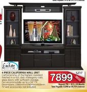 Emkay Design 4 Piece California Wall Unit