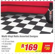 Multi-Vinyl Rolls Assorted Designs-Per Roll