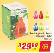 Rechargeable Solar Hanging Light-Each