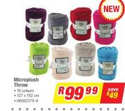 Microplush Throw