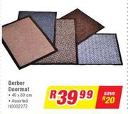 Berber Doormat Assorted 40x60Cm