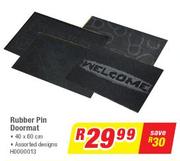 Rubber Pin Doormat 40x60Cm