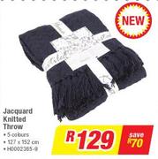 Jacquard Knitted Throw