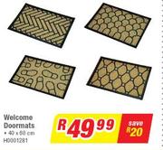 Welcome Doormats 40x80Cm
