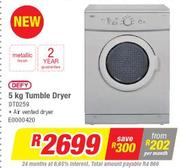 Defy 5Kg Tumble Dryer DTD259