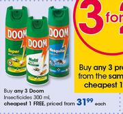 Doom Insecticides-300ml Each