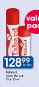Tabard Spray-150g + Stick-30ml Per Offer