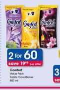 Comfort Value Pack Fabric Conditioner-2 x 800ml