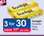 Sunlight Domestic Soap-3 x 500g