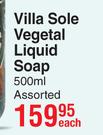 Nesti Dante Villa Sole Vegetal Liquid Soap-500ml Each