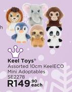Keel Toys Assorted 10cm KeelECO Mini Adoptables SE2278-Each