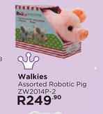 Walkies Assorted Robotic Pig ZW2014P-2