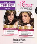 L'Oreal Excellence Creme Triple Care Colour Assorted Shades-For 2