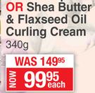 African Pride Shea Butter & Flaxseed Oil Curling Cream-340g Each