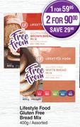 Lifestyle Food Gluten Free Bread Mix Assorted-For 1 x 400g