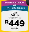 CAT S42 H+ LTE/HD Voice-On MTN Mega Talk XS Or On MTN Mega Gigs XS