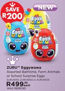 Zuru Eggywawa Assorted Bathtime, Farm Animals Or School Surprise Eggs-Each