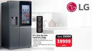 LG 611Ltr Side-By-Side InstaView Fridge GC-X257CQFS 440040