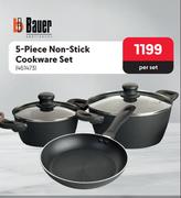 Bauer 5-Piece Non-Stick Cookware Set 461473-Per Set