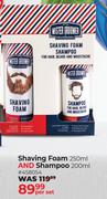 Mister Groomer Shaving Foam 250ml & Shampoo 200ml-Per Set