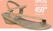 Turtles Blue And Beige Sizes 3-9