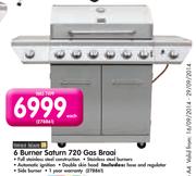 6 Burner Saturn 720 Gas Braai
