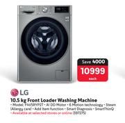 LG 10.5Kg Front Loader Washing Machine F4V5RYP2T 