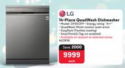 LG 14-Place QuadWash Dishwasher DFB512FP 