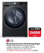 LG 16Kg Dual Inverter Heat Pump Dryer RH16U8JVCW 