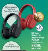 Polaroid 36 Hour Bluetooth Headphones PBH366-Each