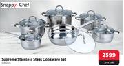 Snappy Chef Supreme Stainless Steel Cookware Set 435257-Per Set