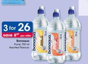 Bonaqua Pump Assorted Flavours-3 x  750ml 