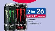 Monster Assorted Flavours-2 x 500ml