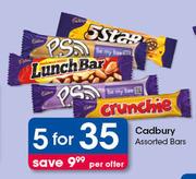 Cadbury Assorted Bars-For 5