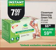 Closemyer Slimming Green Tea 20 Pack