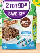 Futurelife Bran+ Flakes & Barley 460g Plus Probiotics 10 Capsules-For 2