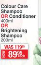 Pro:Voke Colour Care Shampoo Or Conditioner 400ml Or Brightening Shampoo 200ml-Each